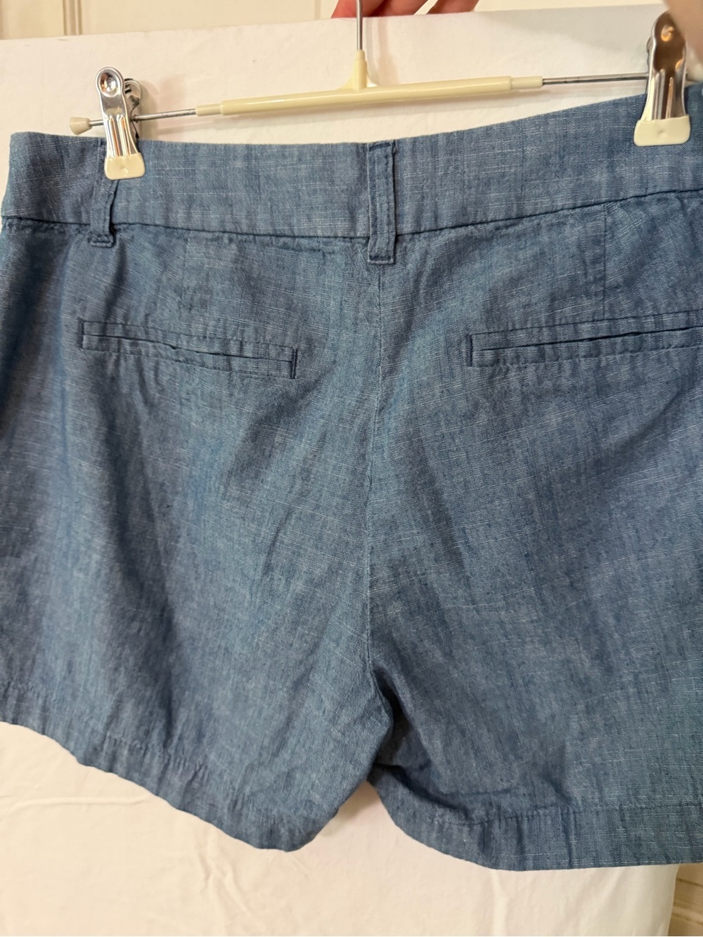 J. Crew Chambray Mid-Rise Blue Shorts - Picture 3 of 5